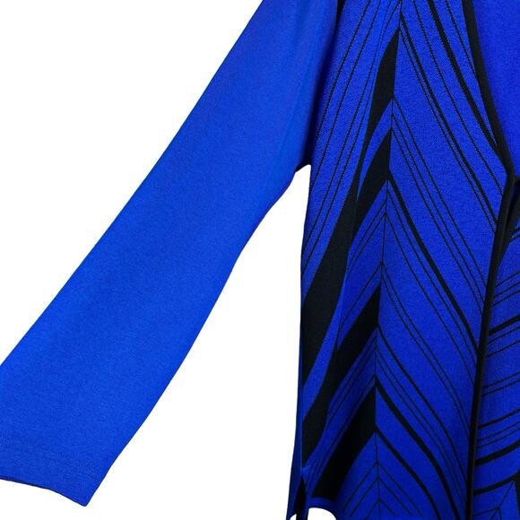 Exclusively Misook Striped Cardigan Sweater - Picture 7 of 8